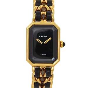 CHANEL Premiere Women's Watch, Size S, H0001, Black and Gold, Quartz Movement
